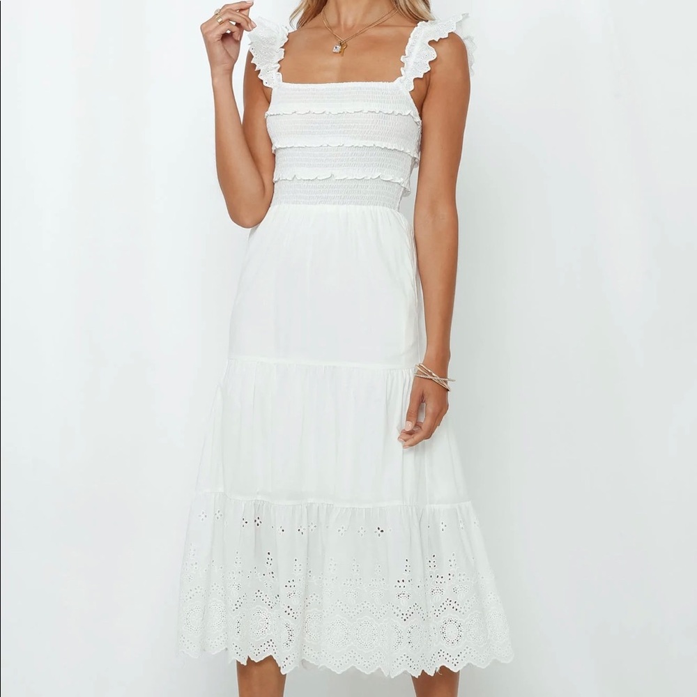 NWT Hello Molly Let Me Fall In Love Midi Dress